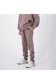 thumbnail: Bruine jongens BLACK BANANAS loose fit joggingbroek van katoen met regular waist, elastische tailleband met koord en effen