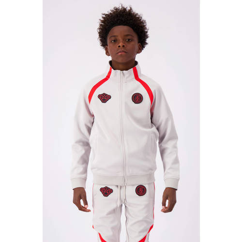 BLACK BANANAS sweater grijs Vest Effen 128 | Vest van