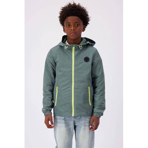 BLACK BANANAS zomerjas groen neongeel Jongens Nylon Capuchon Effen 128