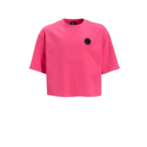 BLACK BANANAS T-shirt roze Meisjes Katoen Ronde hals Effen
