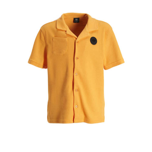 BLACK BANANAS T-shirt JR. WAFFLE oranje Overhemd Jongens Katoen Klassieke kraag