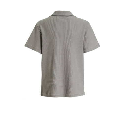 BLACK BANANAS T-shirt JR. WAFFLE grijs Overhemd Jongens Katoen Klassieke kraag 152