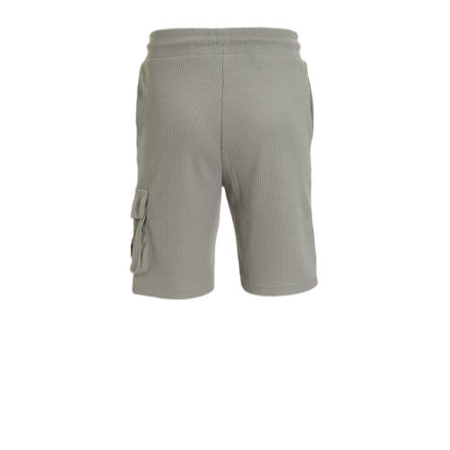 BLACK BANANAS regular fit cargo short JR. WAFFLE grijs Korte broek Jongens Katoen 176