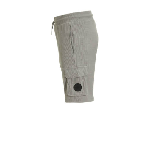 BLACK BANANAS regular fit cargo short JR. WAFFLE grijs Korte broek Jongens Katoen 176