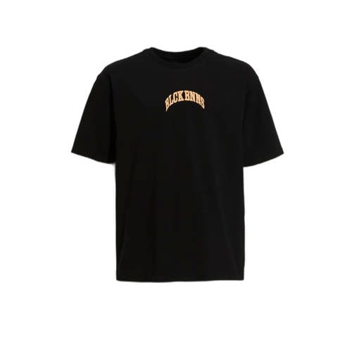 BLACK BANANAS T-shirt JR. TRANSFORM met backprint zwart Jongens Katoen Ronde hals