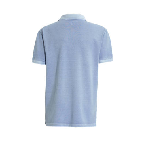 Woolrich polo lichtblauw T-shirt Jongens Stretchkatoen Polokraag Effen 140
