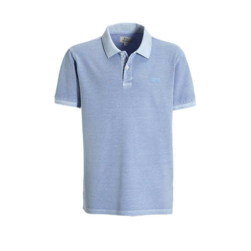 Woolrich polo lichtblauw T-shirt Jongens Stretchkatoen Polokraag Effen - 152