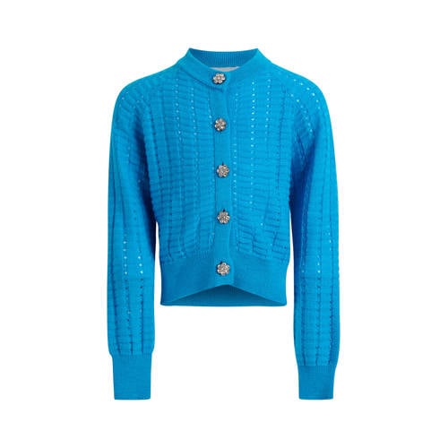 Shoeby vest van gerecycled polyester turquoise Blauw Effen