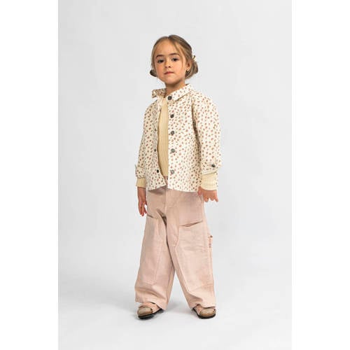 Sofie Schnoor Petit by zomerjas met all over print ecru Meisjes Katoen Opstaande kraag 98