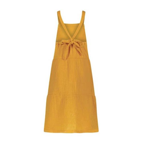 The New Chapter baby jumpsuit Anne geel Jurk Meisjes Katoen Vierkante hals 74