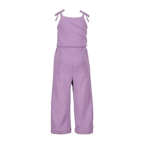 The New Chapter jumpsuit Mia paars Meisjes Biologisch katoen Ronde hals 110