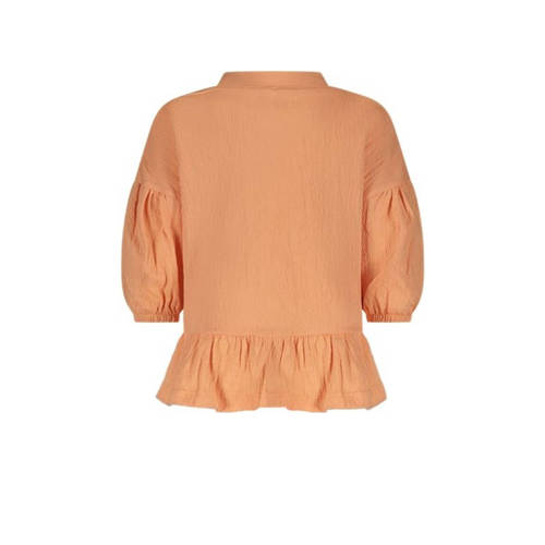 The New Chapter baby blouse Julie zalmroze Meisjes Katoen Mao kraag Effen 80