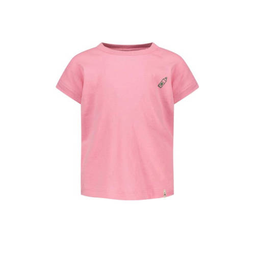 The New Chapter T-shirt Nikky met backprint roze Meisjes Katoen Ronde hals 104