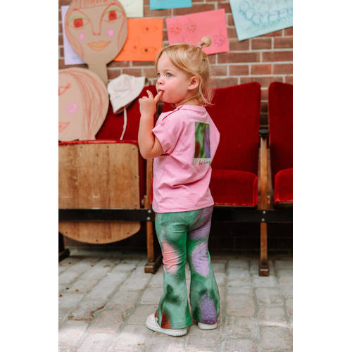 The New Chapter T-shirt Nikky met backprint roze Meisjes Katoen Ronde hals 74