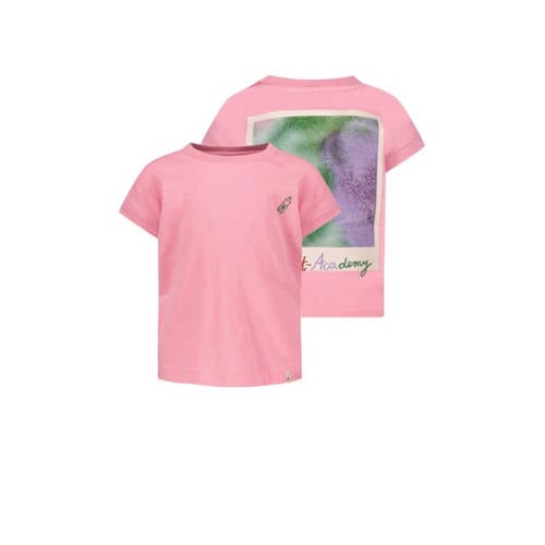 The New Chapter T-shirt Nikky met backprint roze Meisjes Katoen Ronde hals - 104