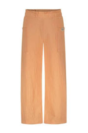 thumbnail: Roze meisjes The New Chapter baby high waist straight fit broek Jeanne van katoen met elastische tailleband en effen