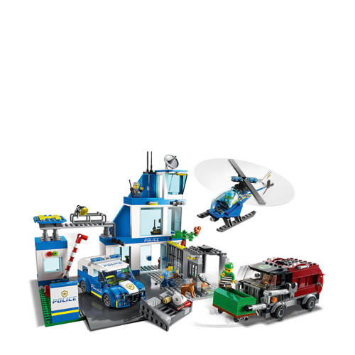 Lego City Politiebureau 60316 met gratis Politiewagen speelset 60312 nvt Bouwset