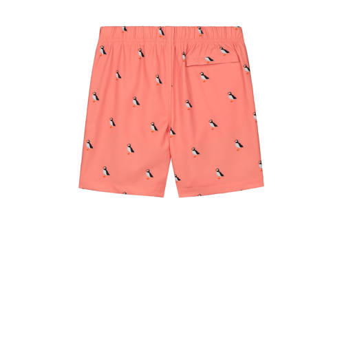 Shiwi zwemshort Puffin oranje Jongens Gerecycled polyester All over print 170 176
