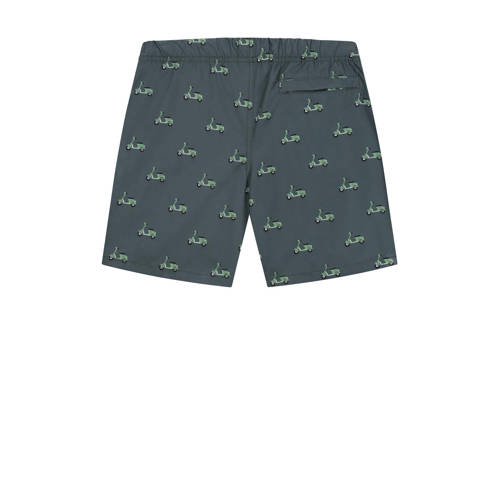 Shiwi zwemshort Moped donkergroen Jongens Gerecycled polyester All over print 110 116
