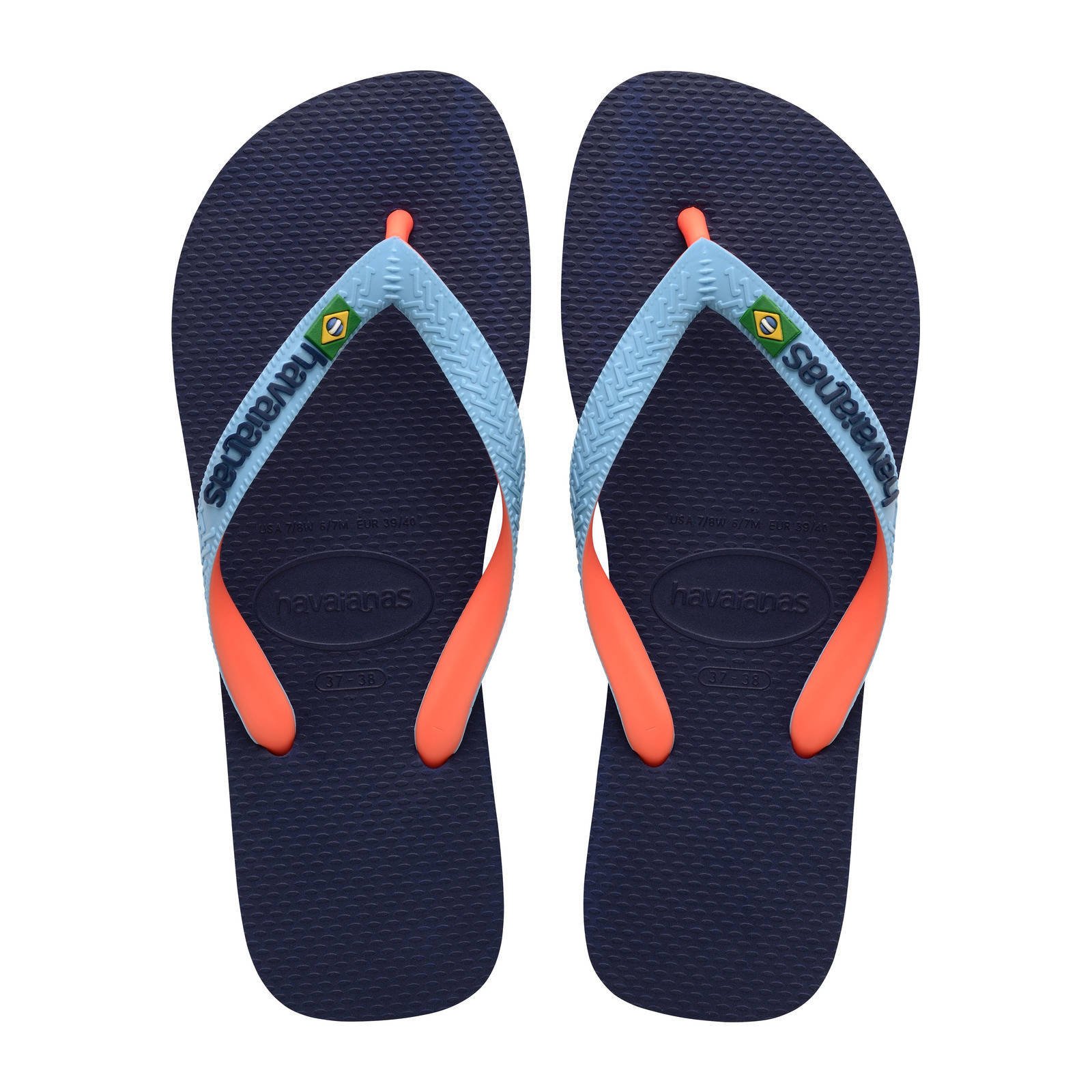 Havaianas Brasil teenslippers blauw kleertjes