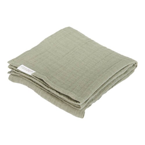 Little Dutch hydrofiele doek set van 2- Little Farm Olive Swaddle Groen