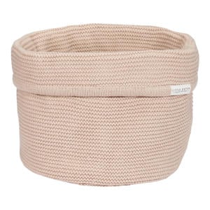 gebreid commodemandje rond Beige
