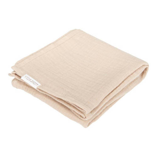 Little Dutch hydrolfiele swaddle doek 120x120 beige Effen