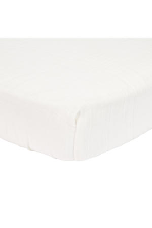 katoen hydrofiel wieghoeslaken Soft White