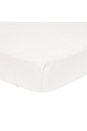 katoen hydrofiel wieghoeslaken Soft White
