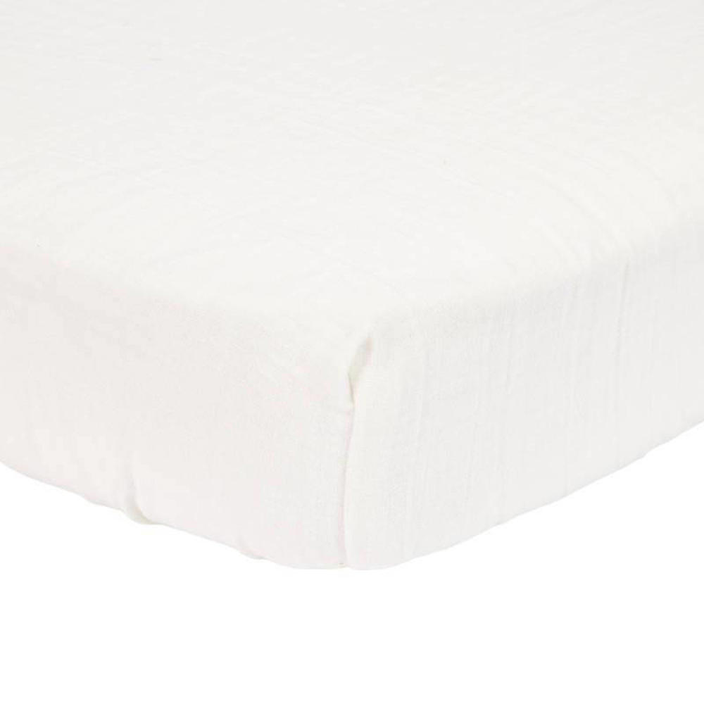 Little Dutch katoen hydrofiele ledikant hoeslaken Soft White
