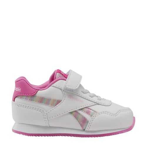 Reebok Classics Royal Prime Jog 3.0 sneakers wit/roze Jongens/Meisjes Imitatieleer