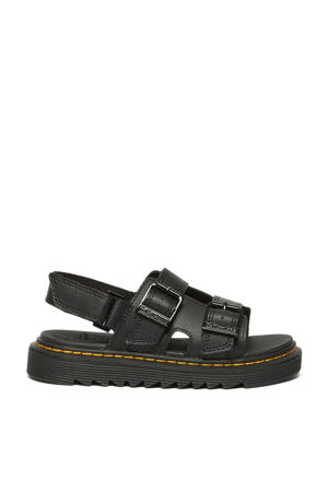 Varel  leren sandalen zwart