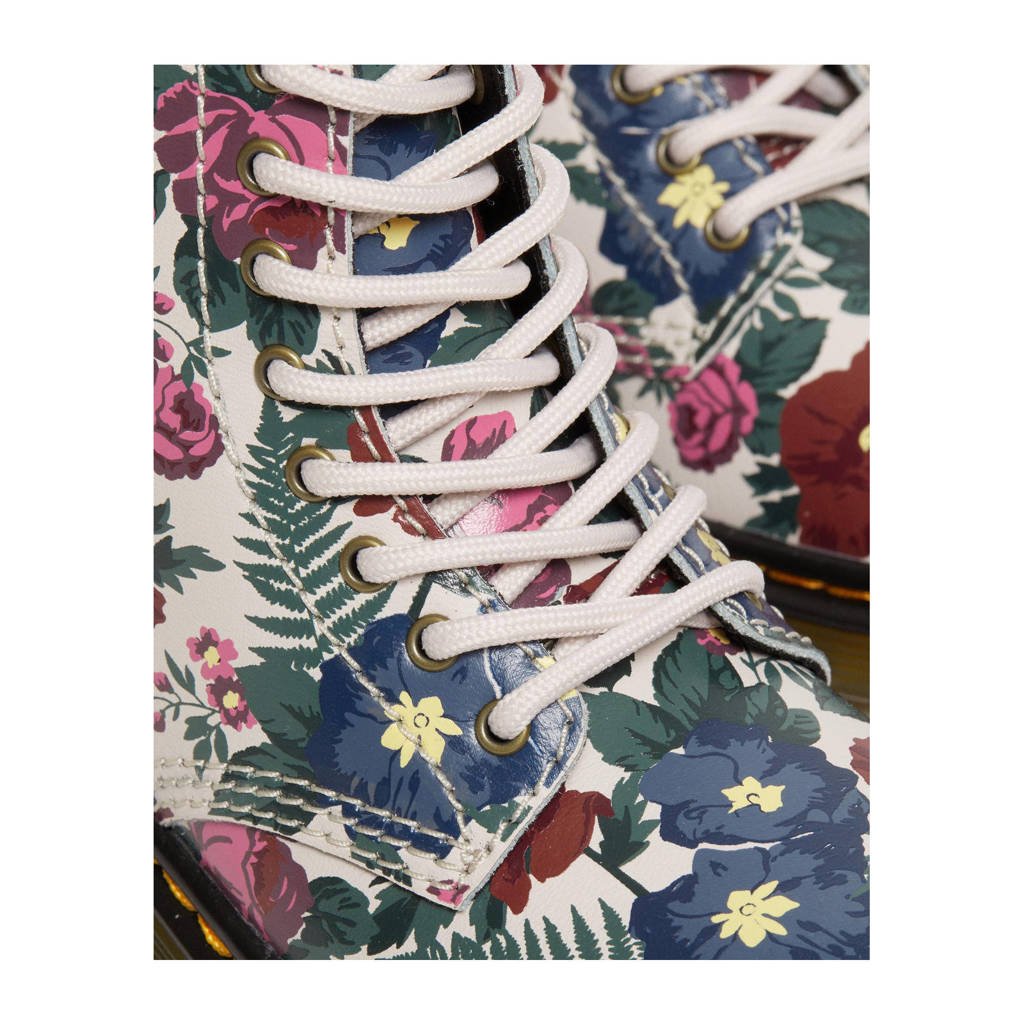 Martens 1460 T leren veterboots roze/blauw