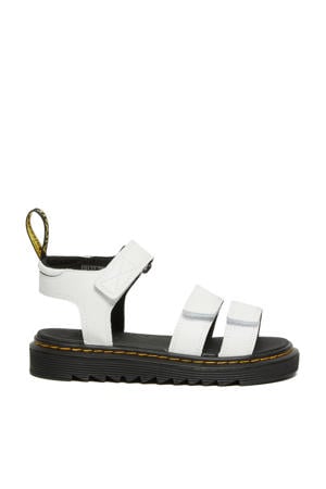leren sandalen wit