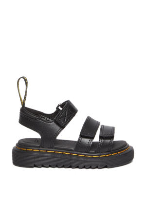 Klaire T leren sandalen zwart