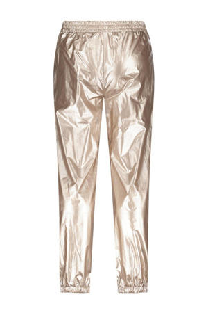 metallic tapered fit broek Bette rozegoud