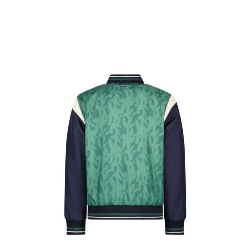B.Nosy bomberjack zomer Gijs groen donkerblauw ecru Jas Jongens Polyester Ronde hals 98
