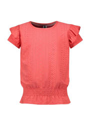 thumbnail: Roze meisjes B.Nosy T-shirt Bohdi van polyester met effen, korte mouwen en ronde hals