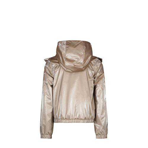 B.Nosy zomerjas Fenne metallic lichtbruin Meisjes Gerecycled polyester Capuchon 98