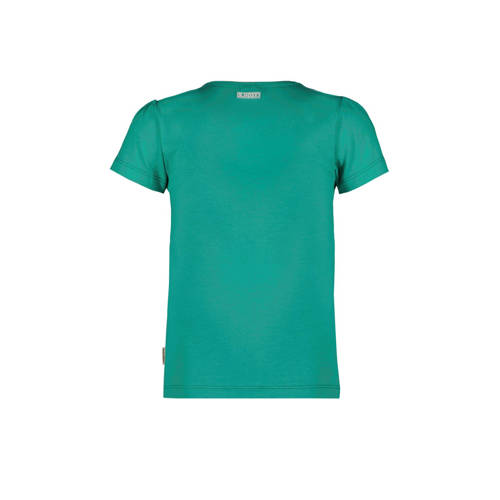 B.Nosy T-shirt met printopdruk zachtgroen Meisjes Stretchkatoen Ronde hals 98