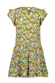 thumbnail: B.Nosy gebloemde jurk roze/groen/geel