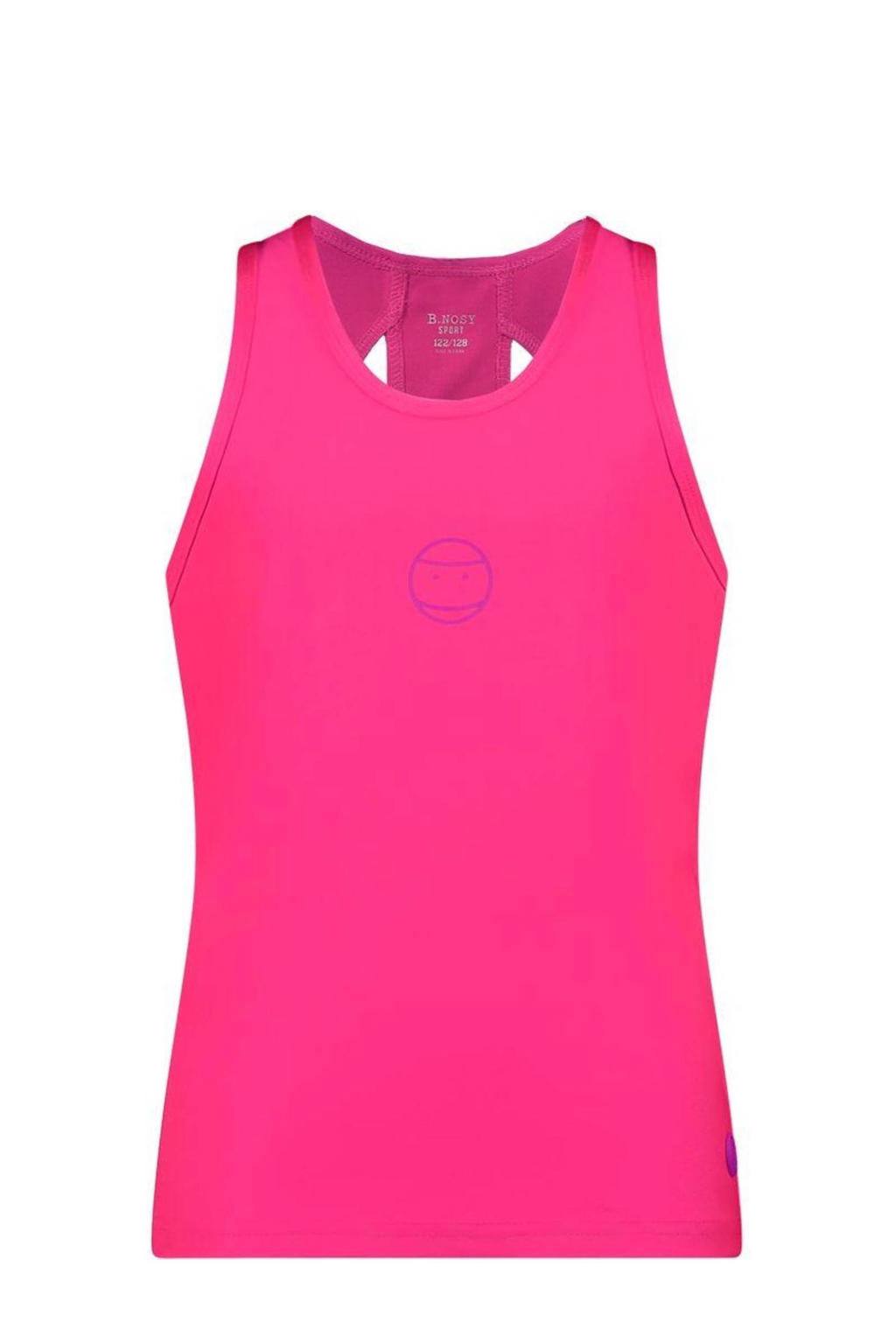 Fuchsia meisjes B.Nosy sporttop Airen van polyester met effen en ronde hals