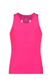 thumbnail: Fuchsia meisjes B.Nosy sporttop Airen van polyester met effen en ronde hals