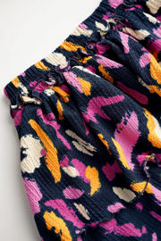 thumbnail: B.Nosy rok met all over print donkerblauw/paars/geel
