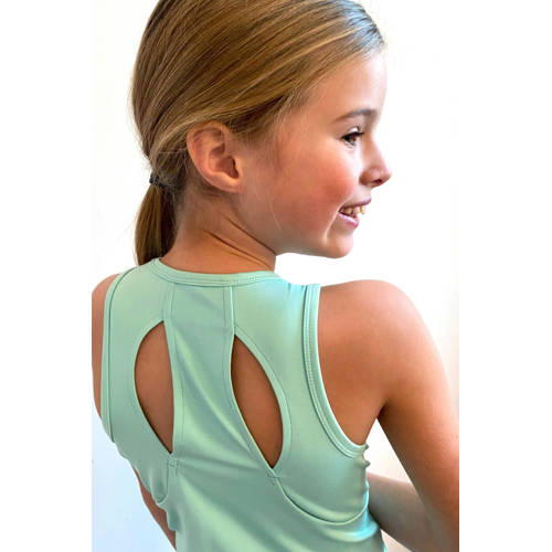 B.Nosy sporttop Airen aqua Groen Meisjes Polyester Ronde hals Effen 98