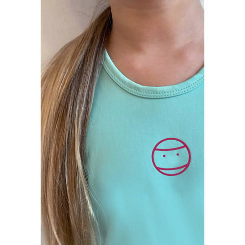 B.Nosy sporttop Airen aqua Groen Meisjes Polyester Ronde hals Effen 98