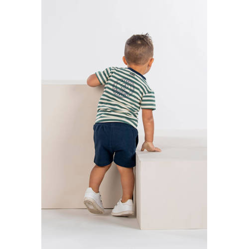 B.Nosy sweatshort Garret met printopdruk donkerblauw Korte broek Printopdruk 74