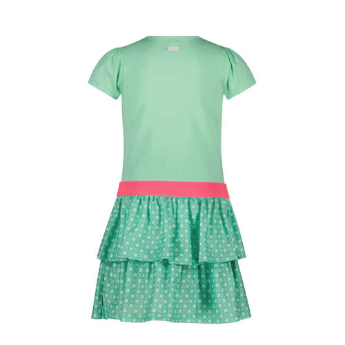 B.Nosy jurk met all over print mintgroen felroze Meisjes Polyester Ronde hals 158 164