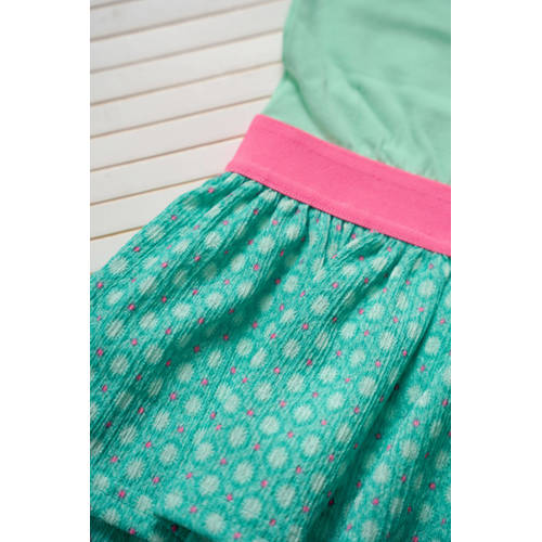 B.Nosy jurk met all over print mintgroen felroze Meisjes Polyester Ronde hals 158 164