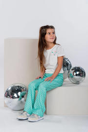 thumbnail: B.Nosy flared broek met all over print mintgroen